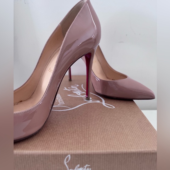 Christian Louboutin pigalle follies 100 patent nude pumps in size 37 - Picture 5 of 9